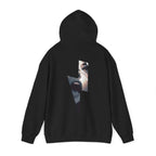 Artistic Face Back Print Hoodie