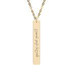 Always Stay Strong Elvish Written Necklace