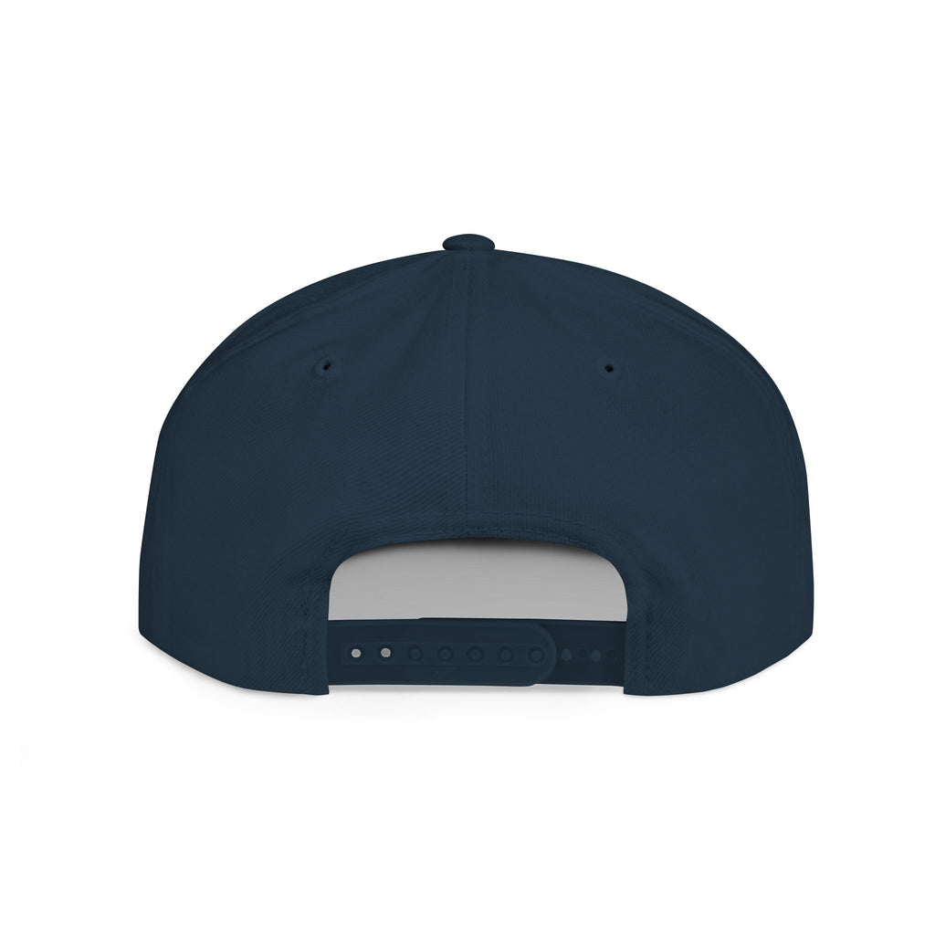 Shadow Embroidered Flat Bill Snapback