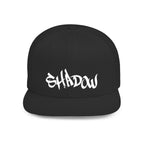 Shadow Embroidered Flat Bill Snapback