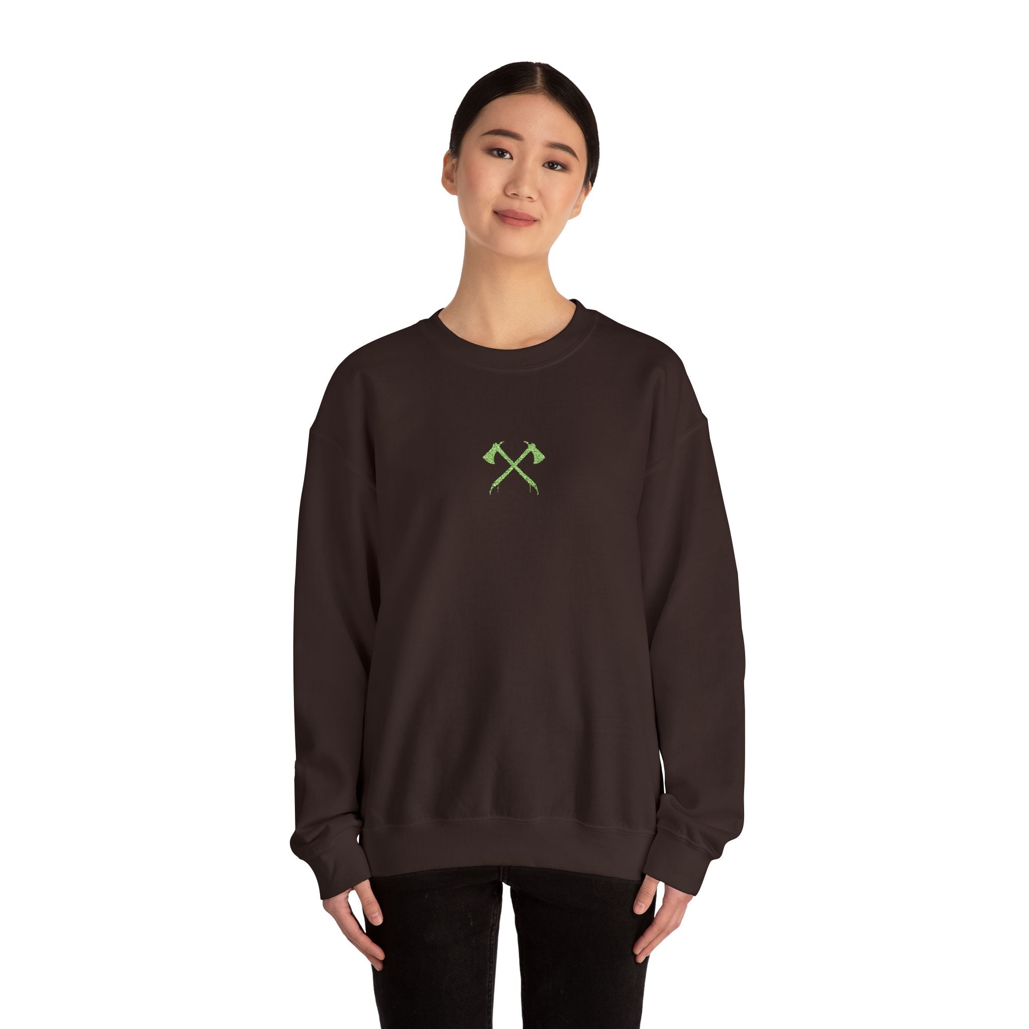 Minimalist Crossed Axes Sweatshirt