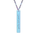Always Stay Strong Elvish Written Necklace