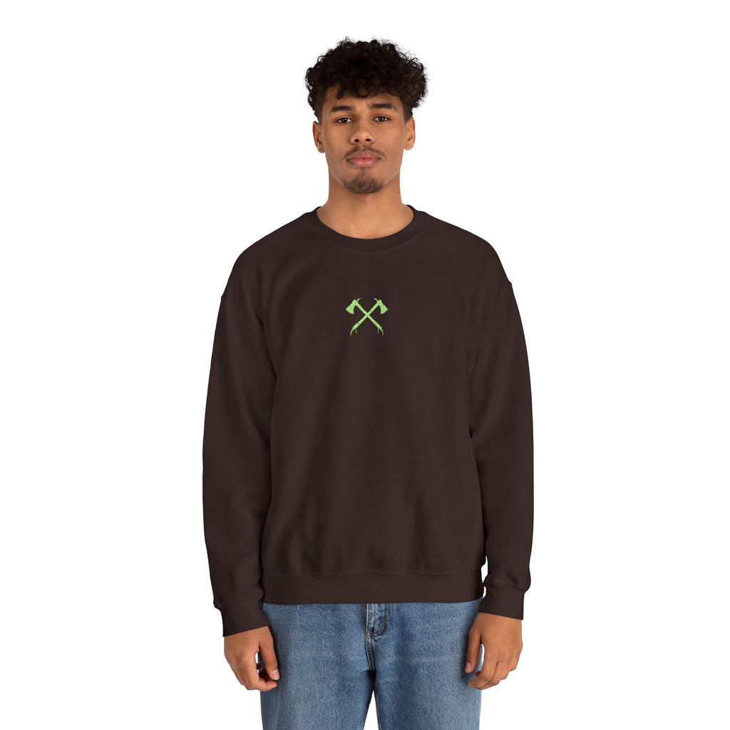 Minimalist Crossed Axes Sweatshirt