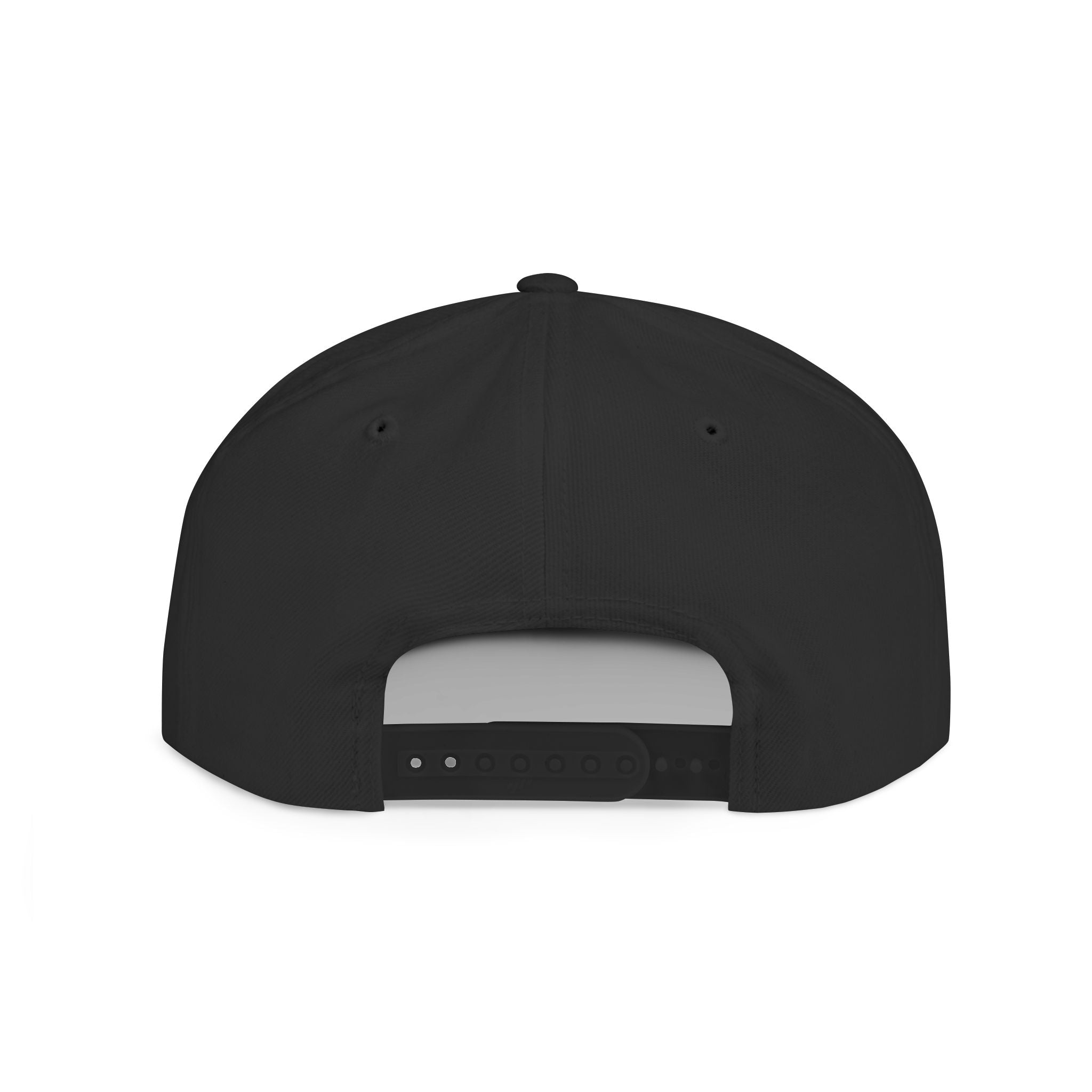 Shadow Embroidered Flat Bill Snapback