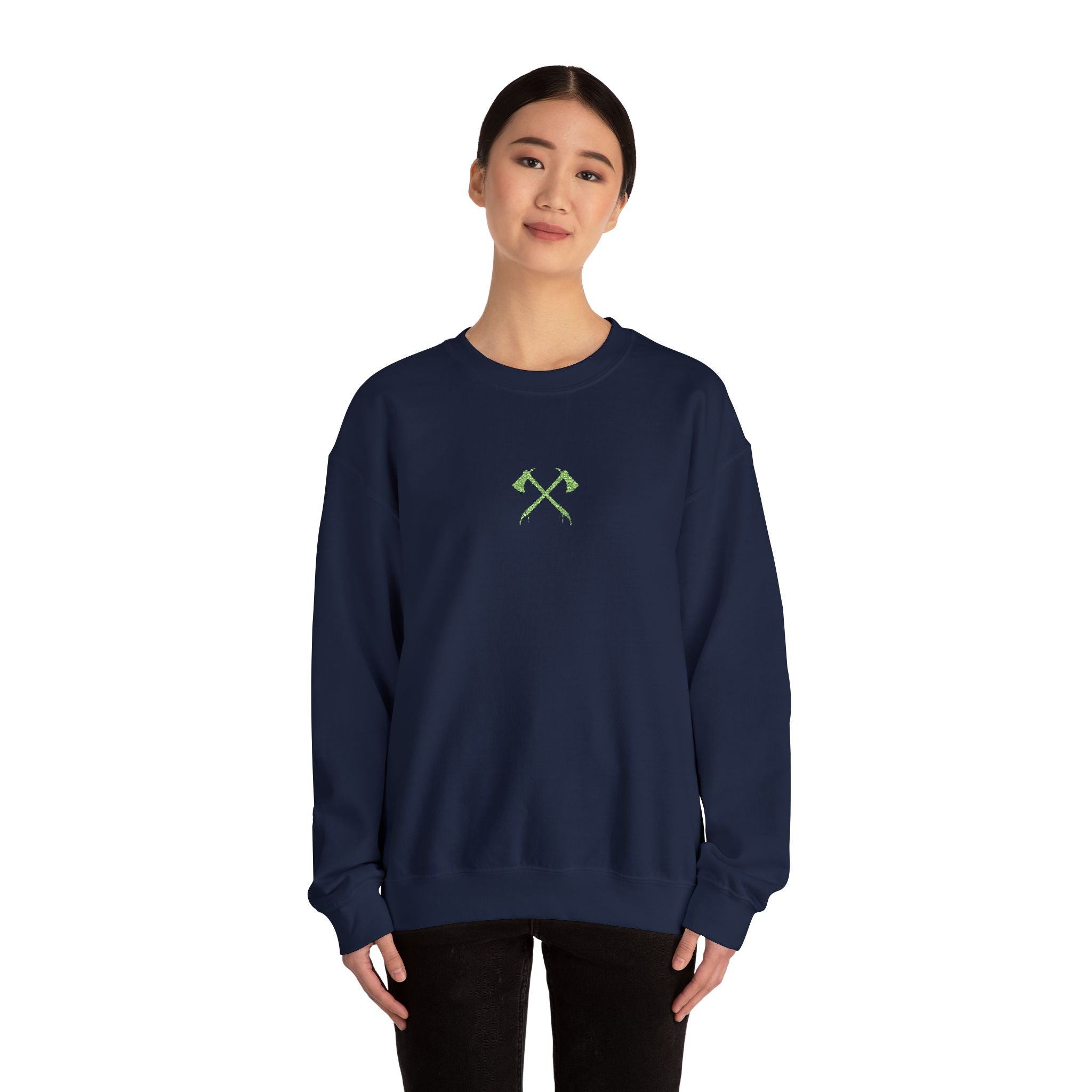 Minimalist Crossed Axes Sweatshirt