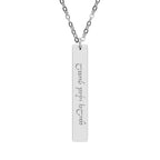 Always Stay Strong Elvish Written Necklace