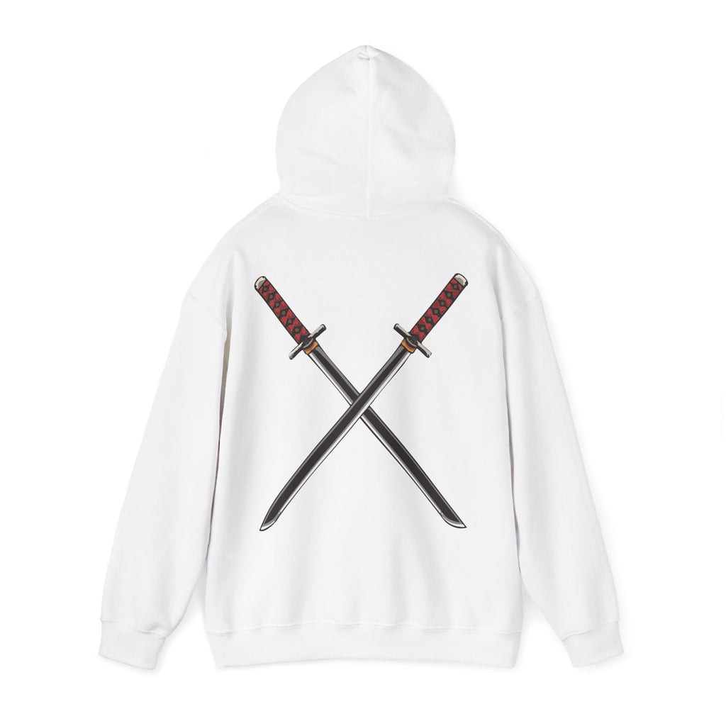 Dual Katana Hoodie Japanese Warrior Streetwear
