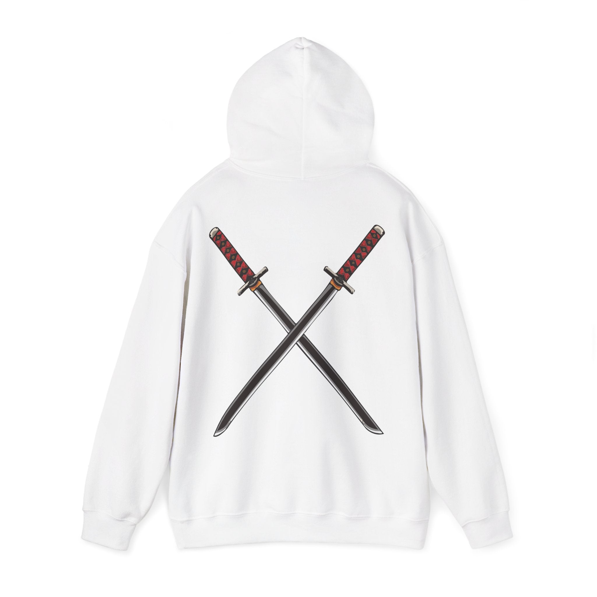 Dual Katana Hoodie Japanese Warrior Streetwear