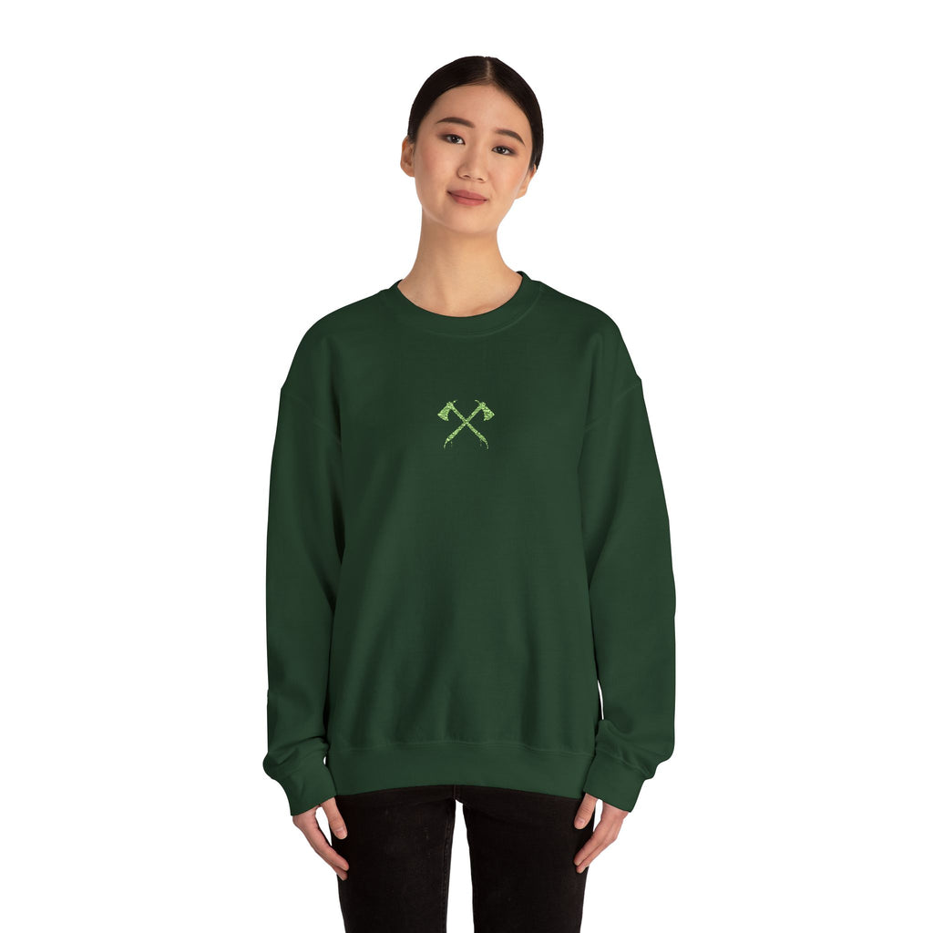Minimalist Crossed Axes Sweatshirt