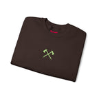Minimalist Crossed Axes Sweatshirt