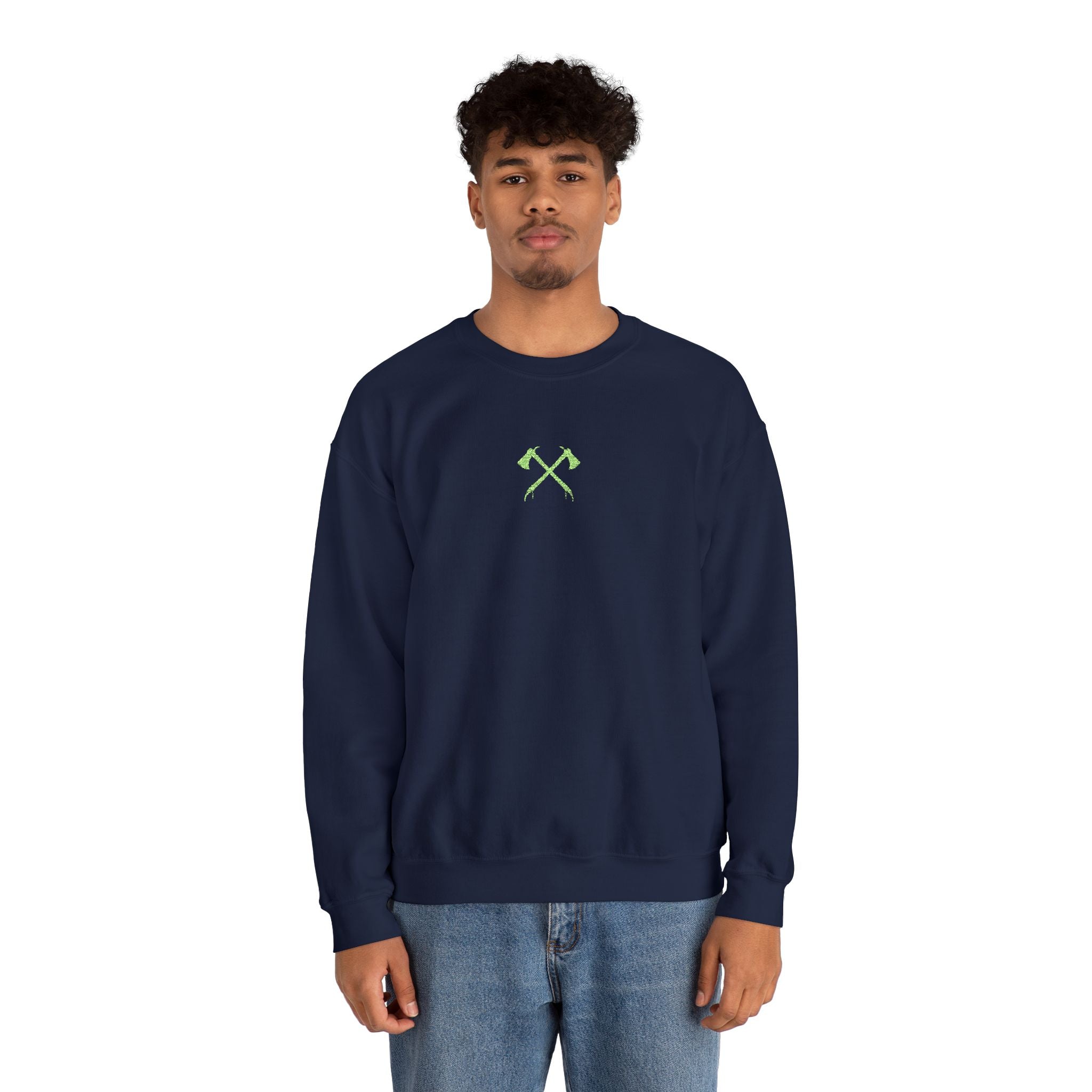 Minimalist Crossed Axes Sweatshirt