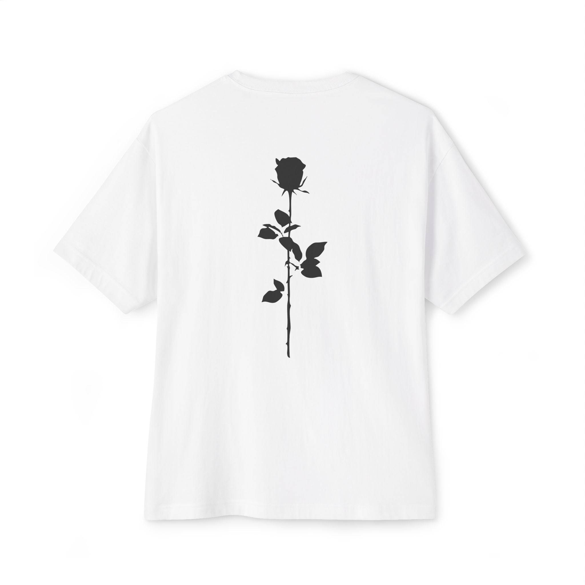 Rose T-Shirt Minimalist Black Rose