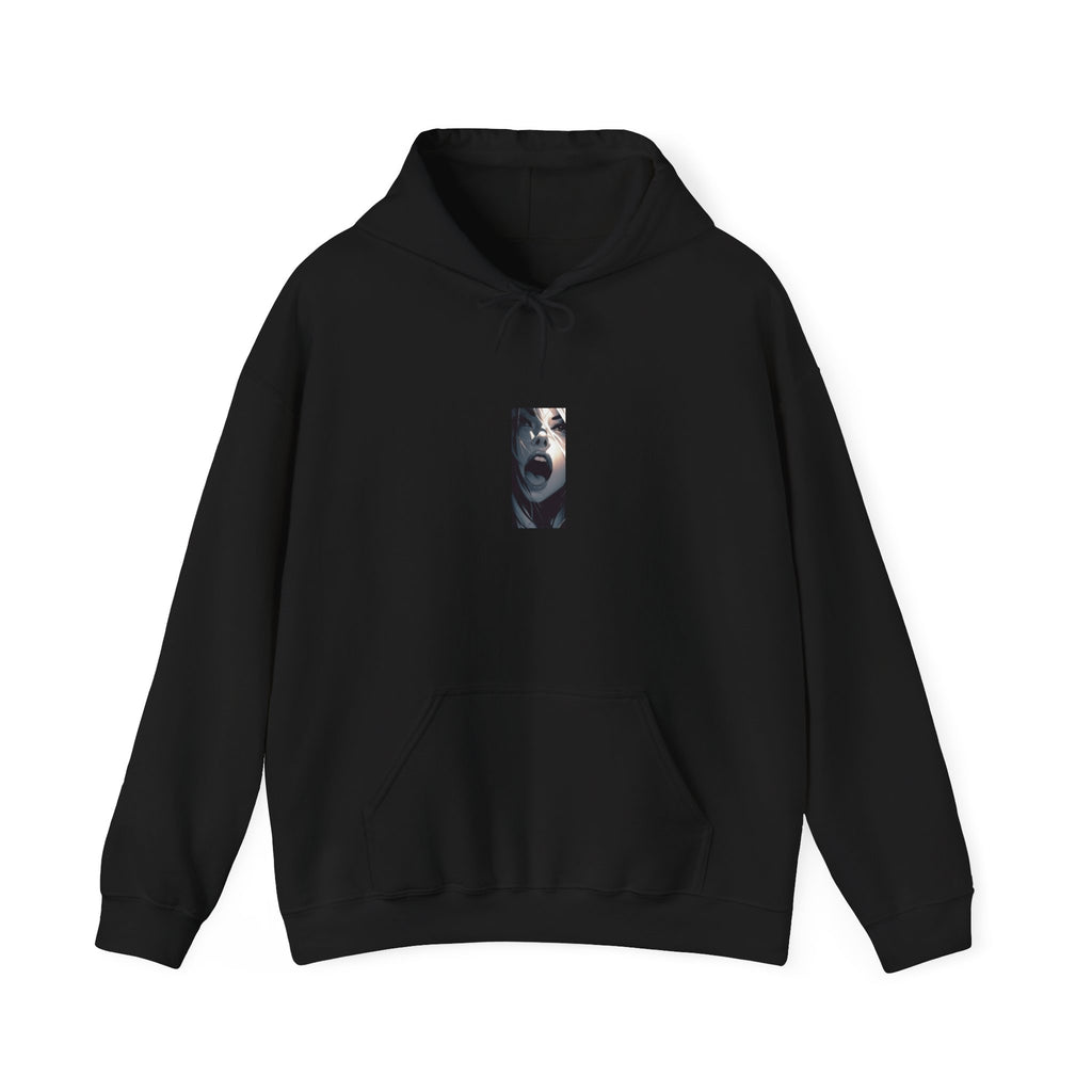 Artistic Face Back Print Hoodie