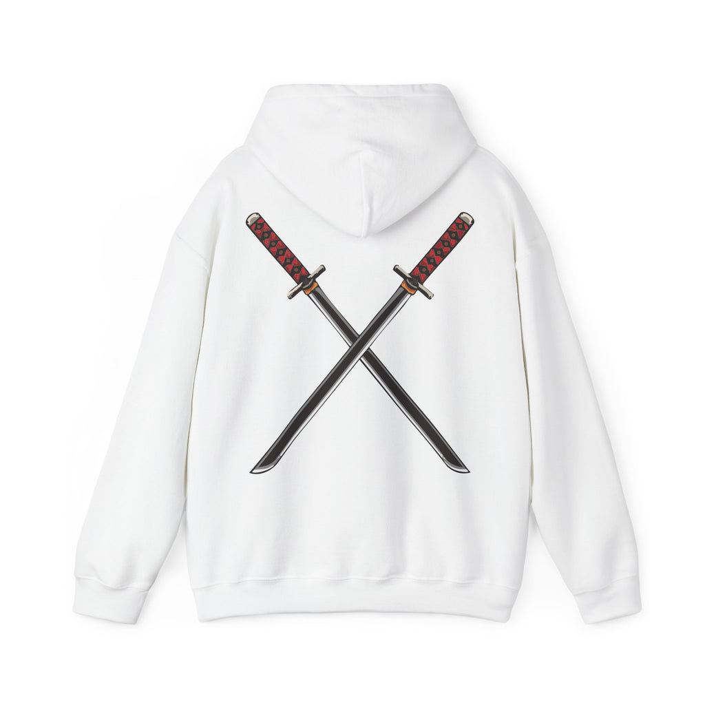 Dual Katana Hoodie Japanese Warrior Streetwear